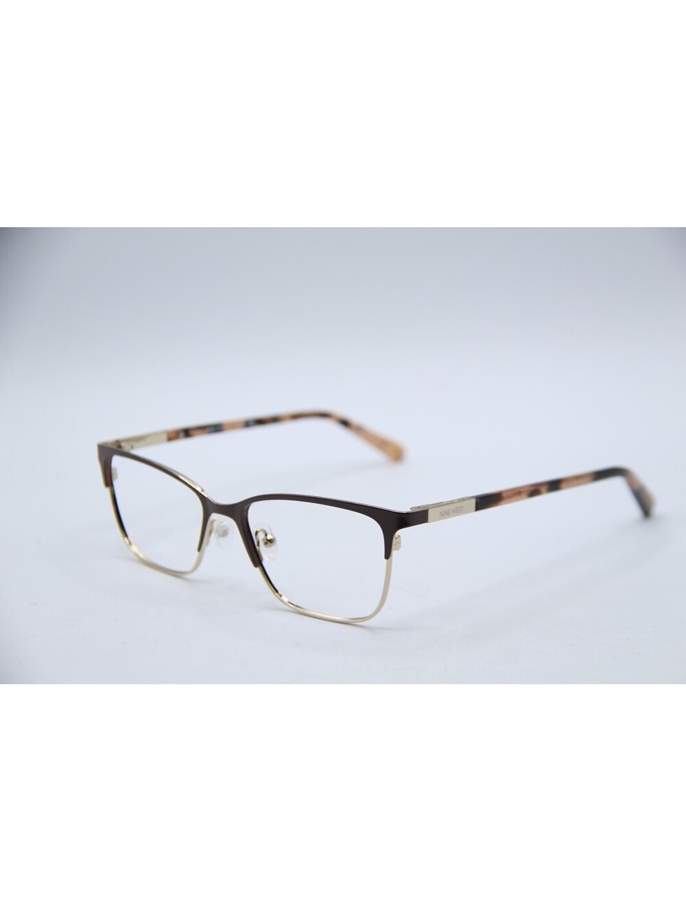 Nine West Nw1089 210 Brown Gold Havana Authentic Frames Eyeglasses 52-16